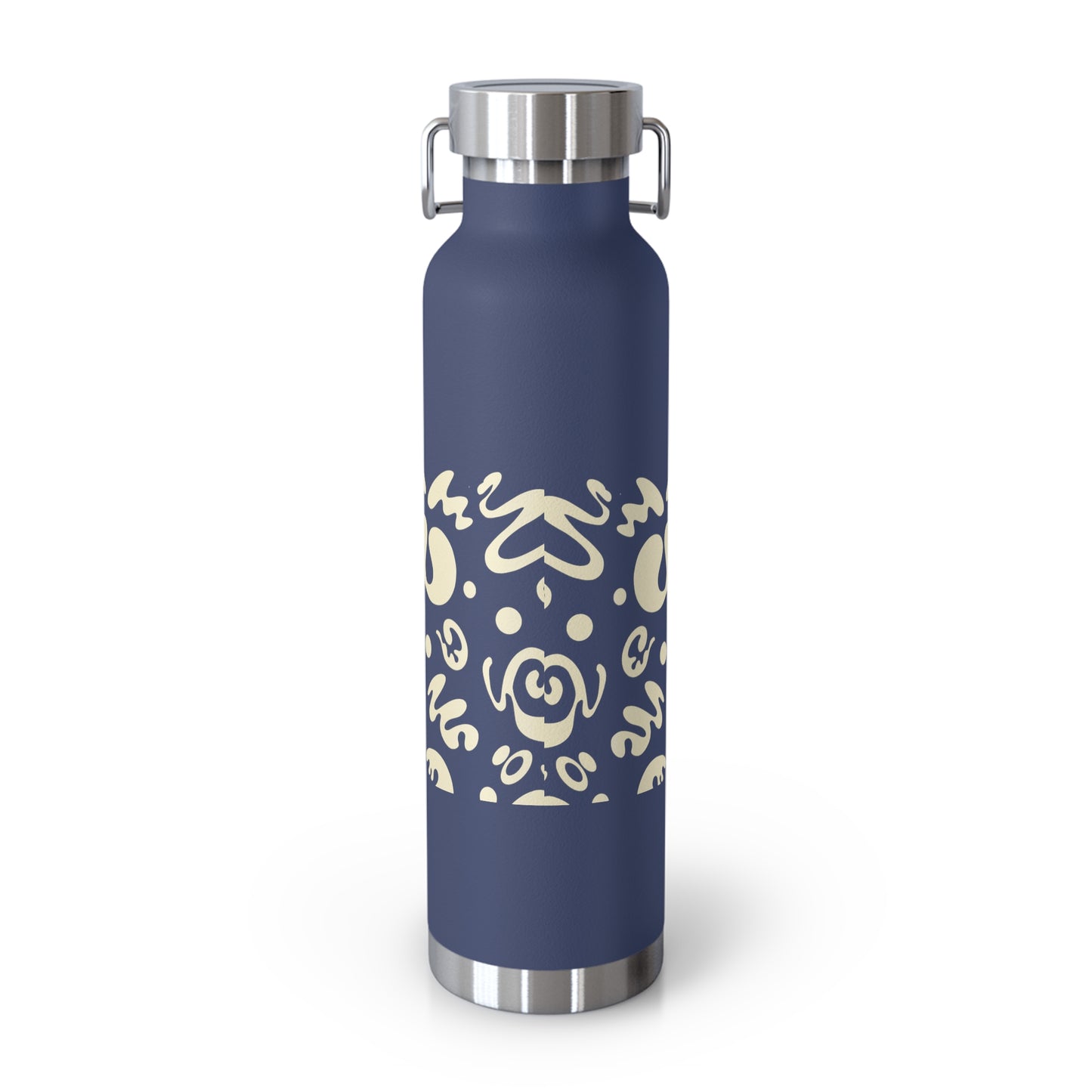 Mirror Work Copper Vacuum Insulated Water Bottle (22oz) - Blank Page White