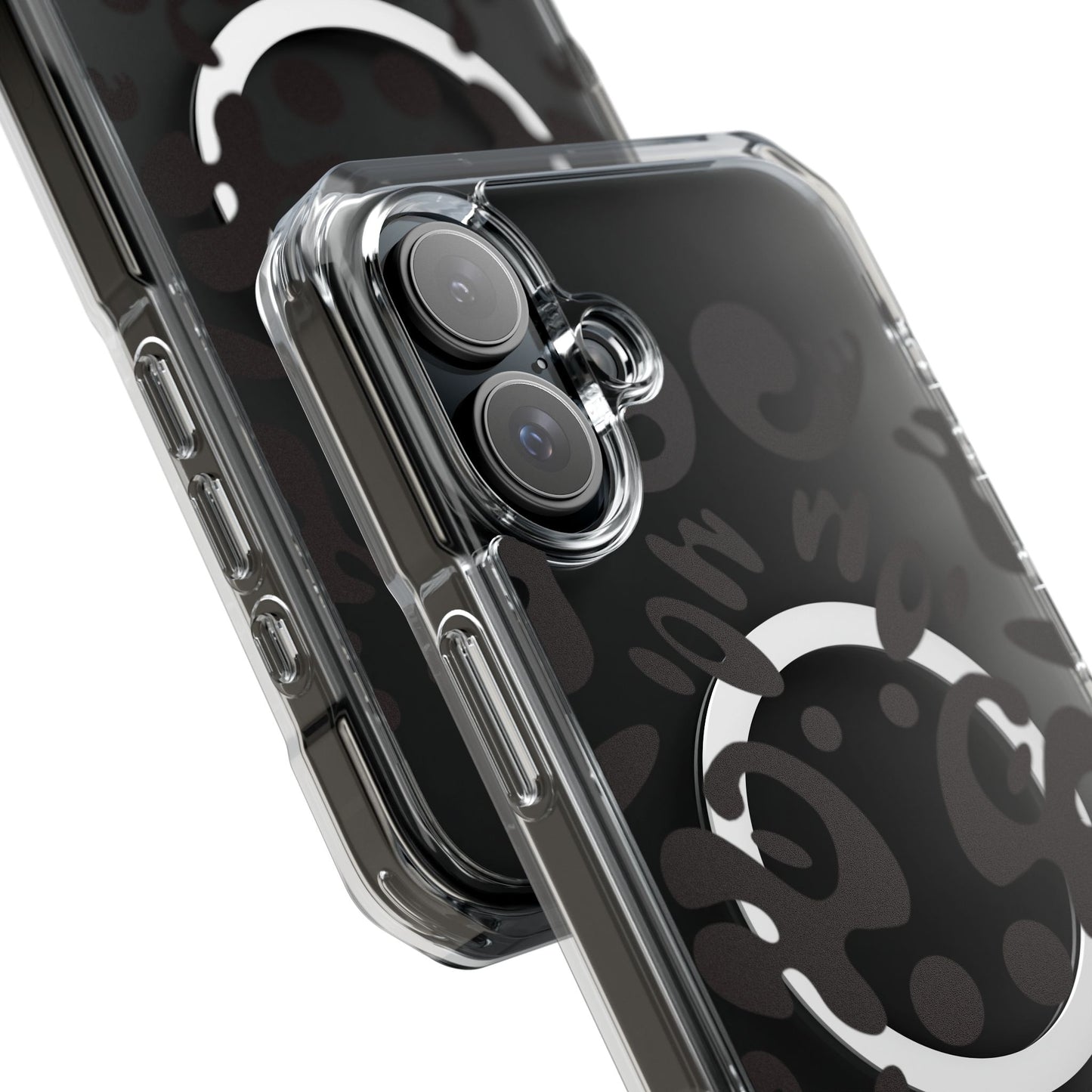 Mirror Work Clear MagSafe Impact Case - Smoke Signal Black
