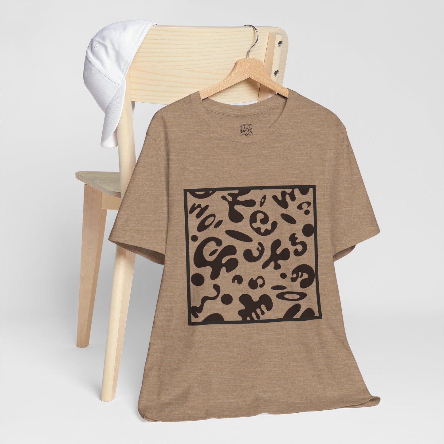 Adorn'd Unisex Jersey Short Sleeve Tee - Smoke Signal Black Print