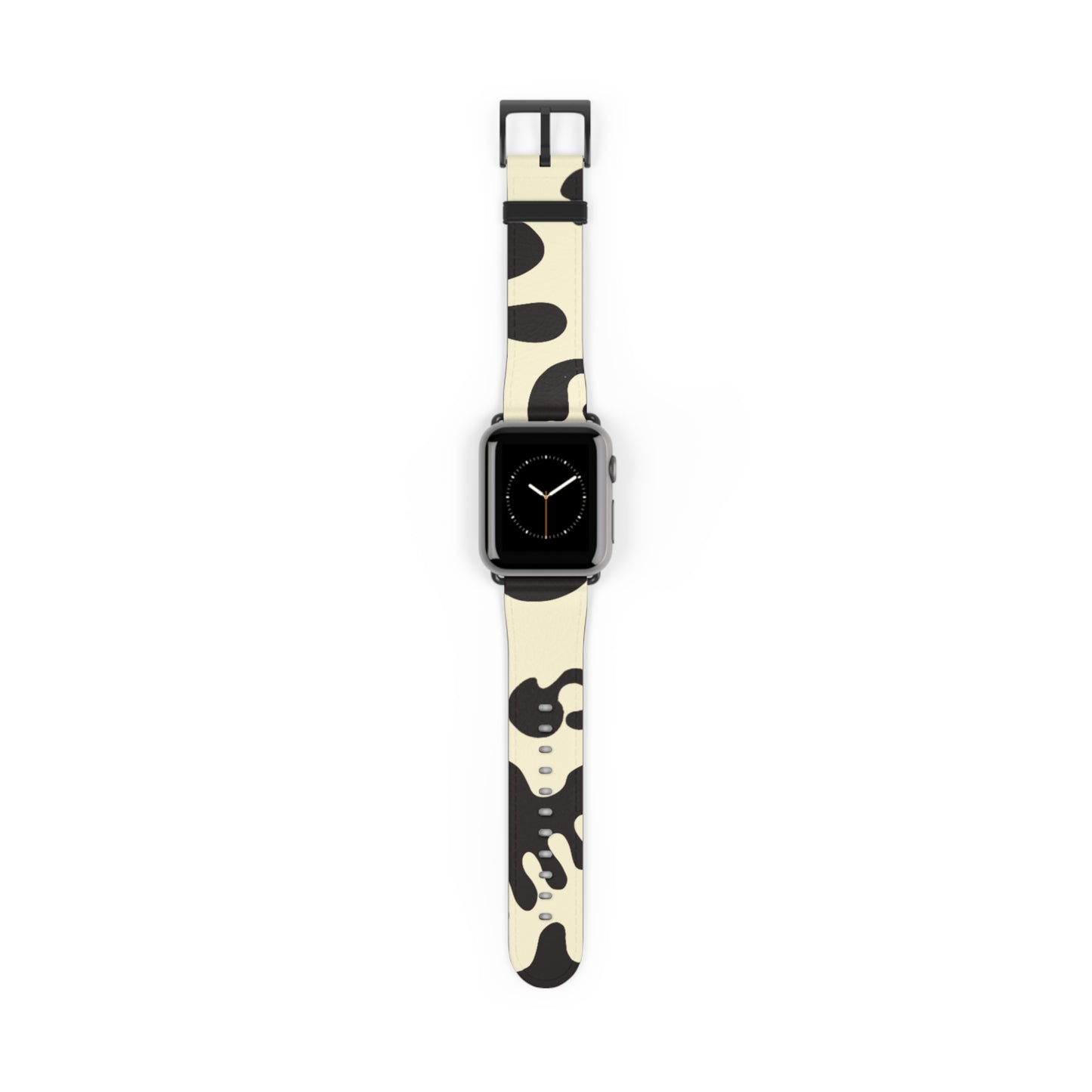 Pure Imagination Faux Leather Apple Watch Band - Blank Page White
