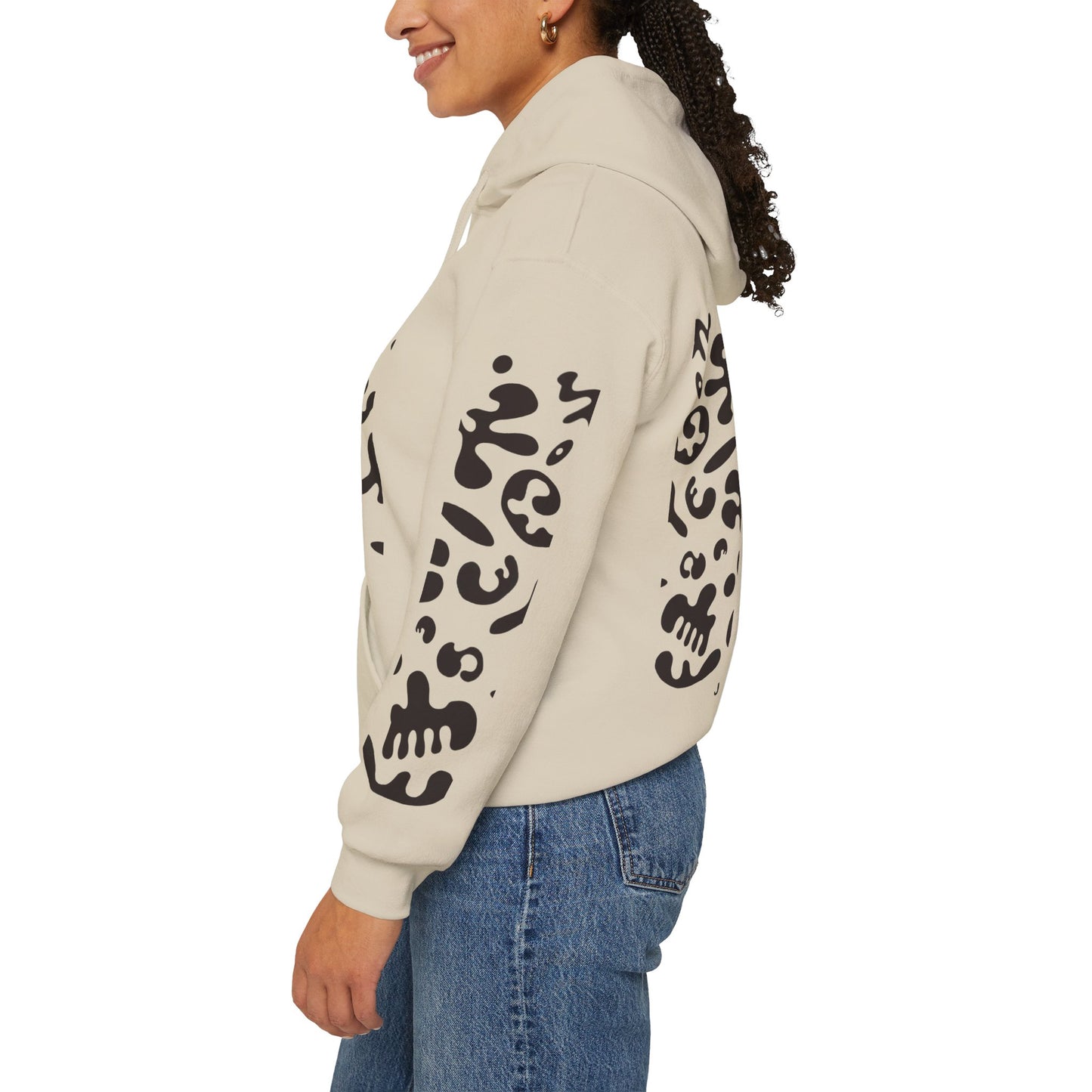 Mirror Work Unisex Heavy Blend™ Hooded Sweatshirt - Smoke Signal Black Print