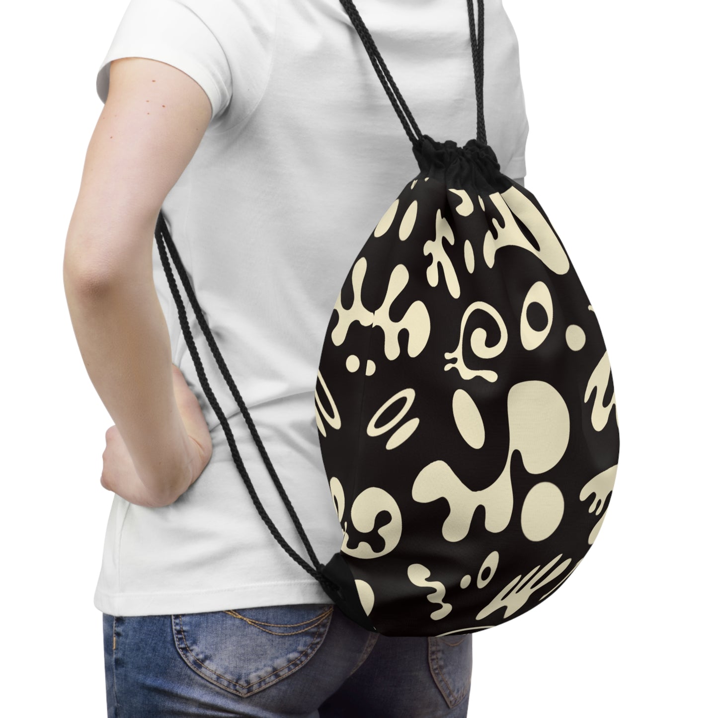 Pure Imagination Drawstring Bag - Smoke Signal Black