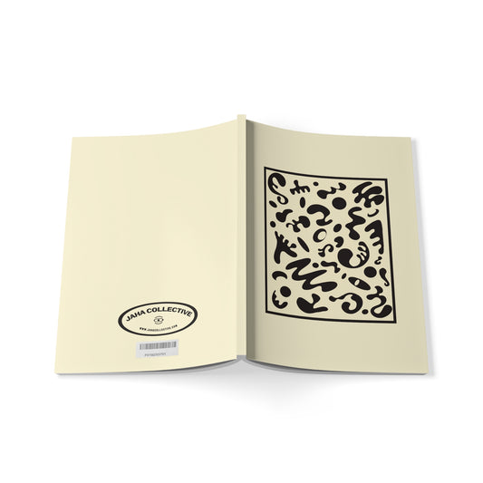 Deep Dream Softcover A5 Notebook - Blank Page White