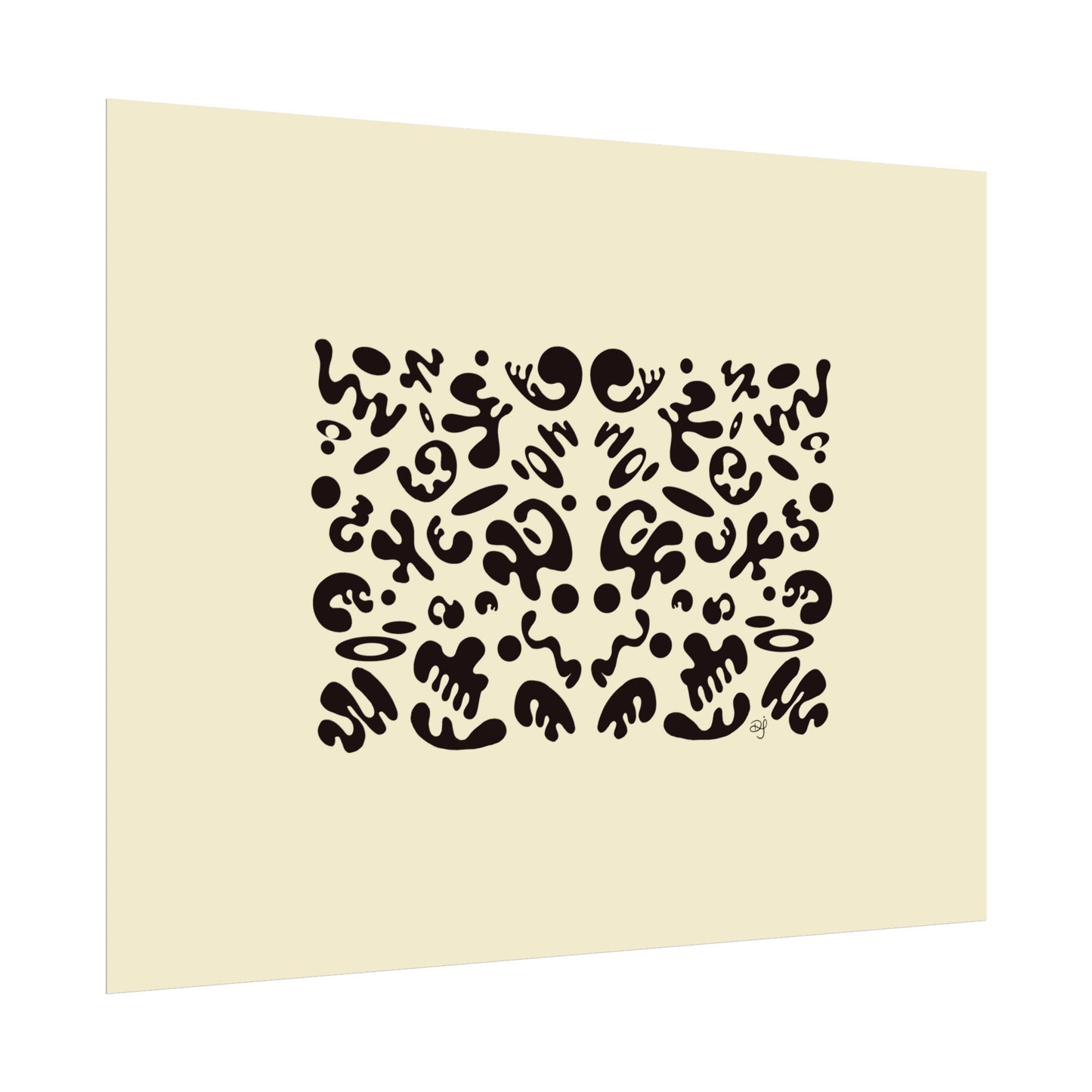 Mirror Work Rolled Poster (Landscape) - Blank Page