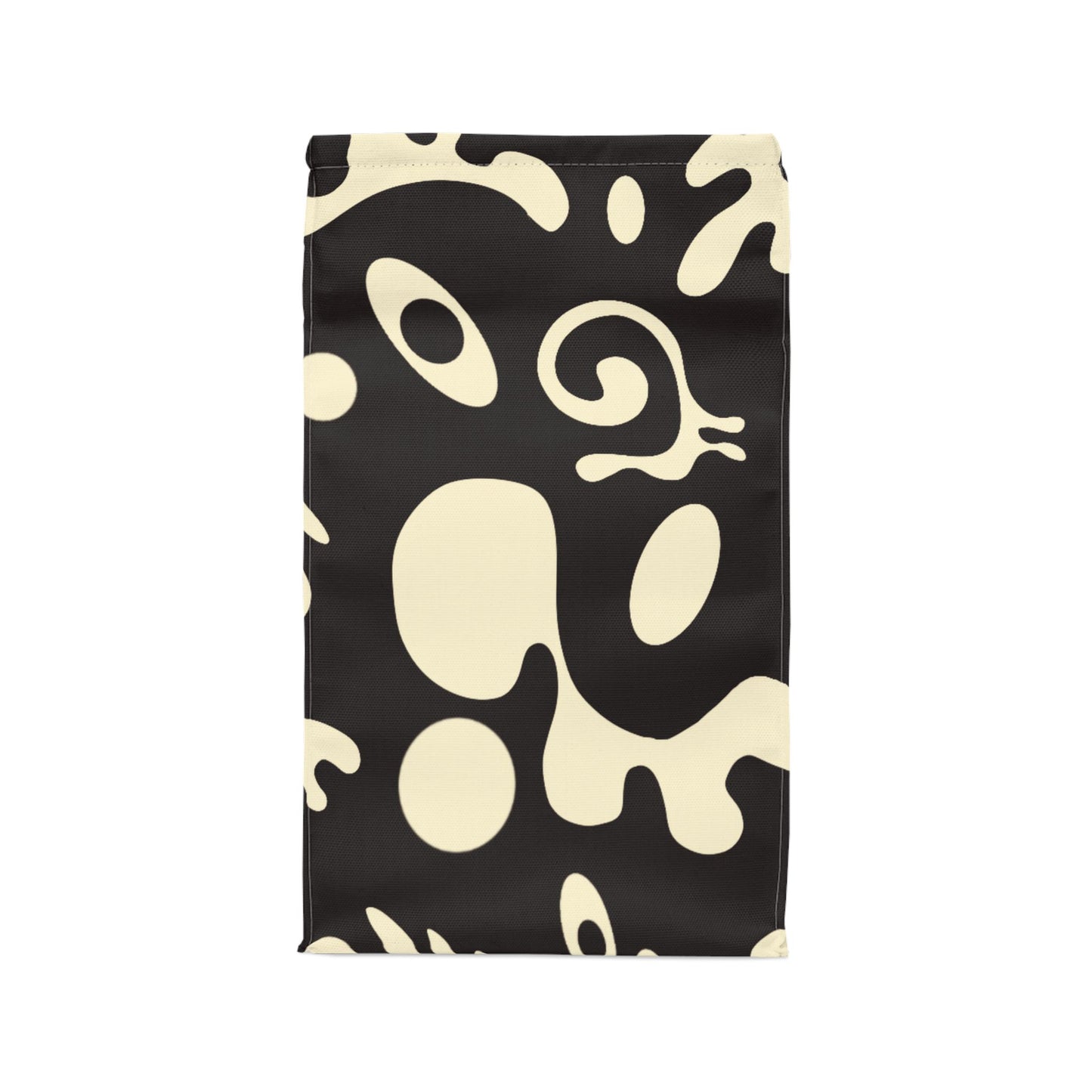 Pure Imagination Magnetic Roll Top Fabric Lunch Bag - Smoke Signal Black