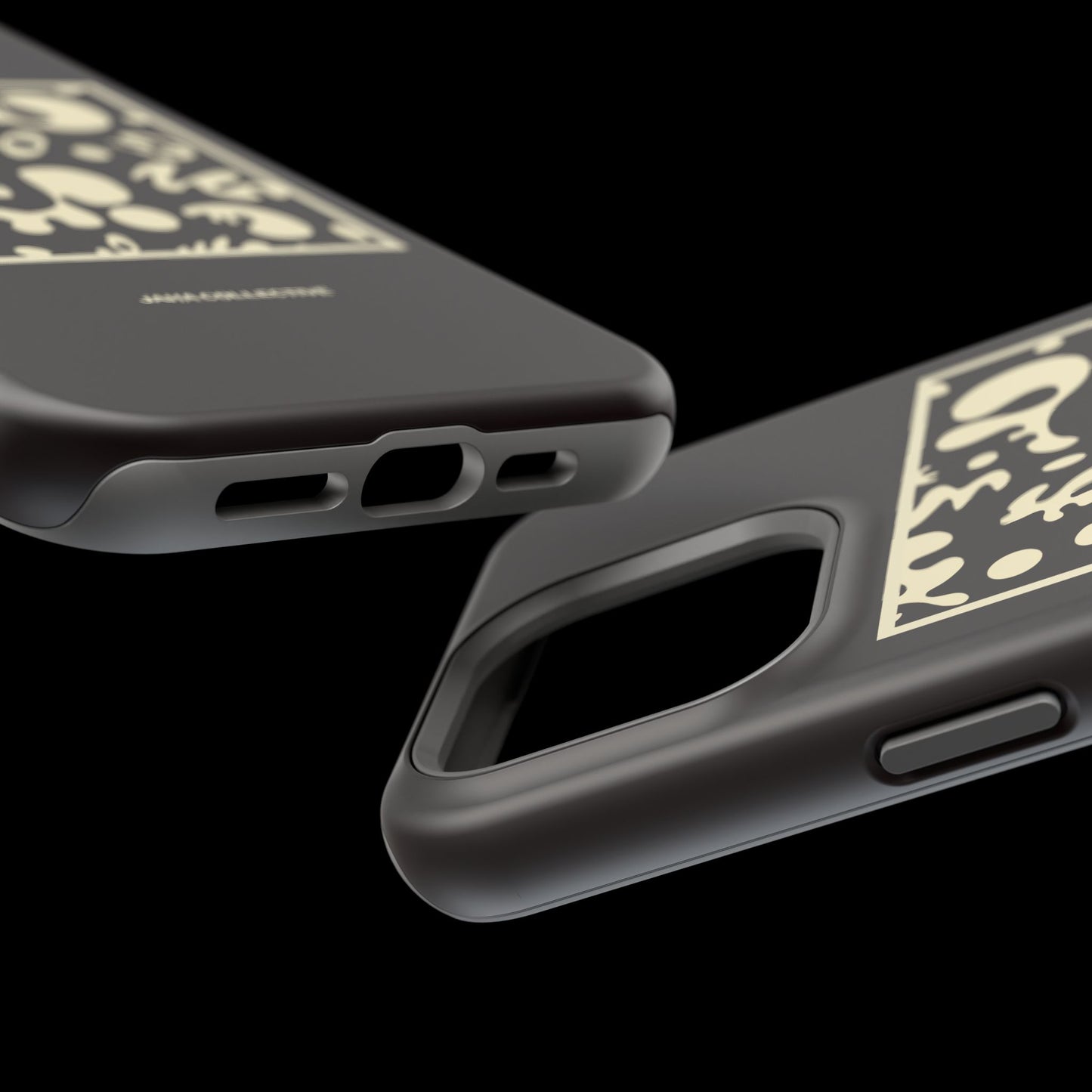Adorn'd Minimalist Square MagSafe Tough Case - Smoke Signal