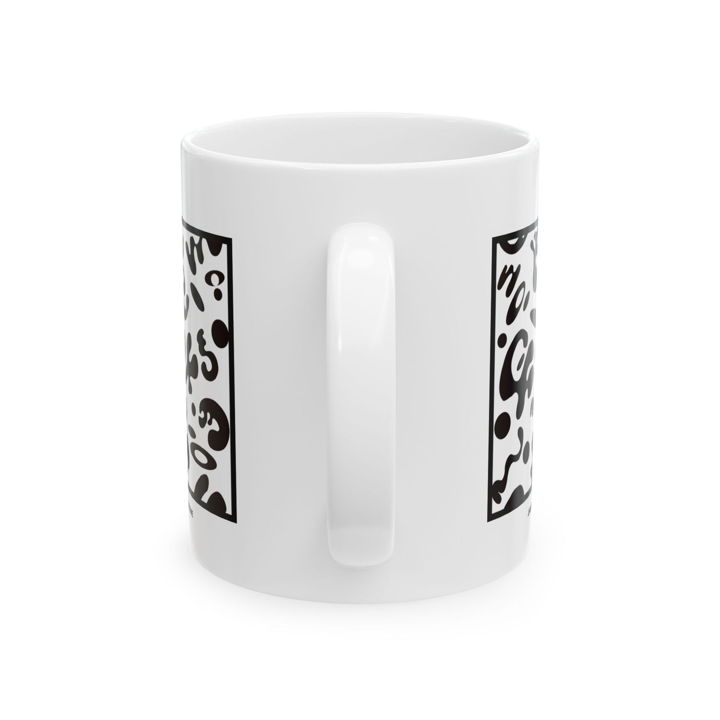 Adorn'd Minimalist Square White Ceramic Mug
