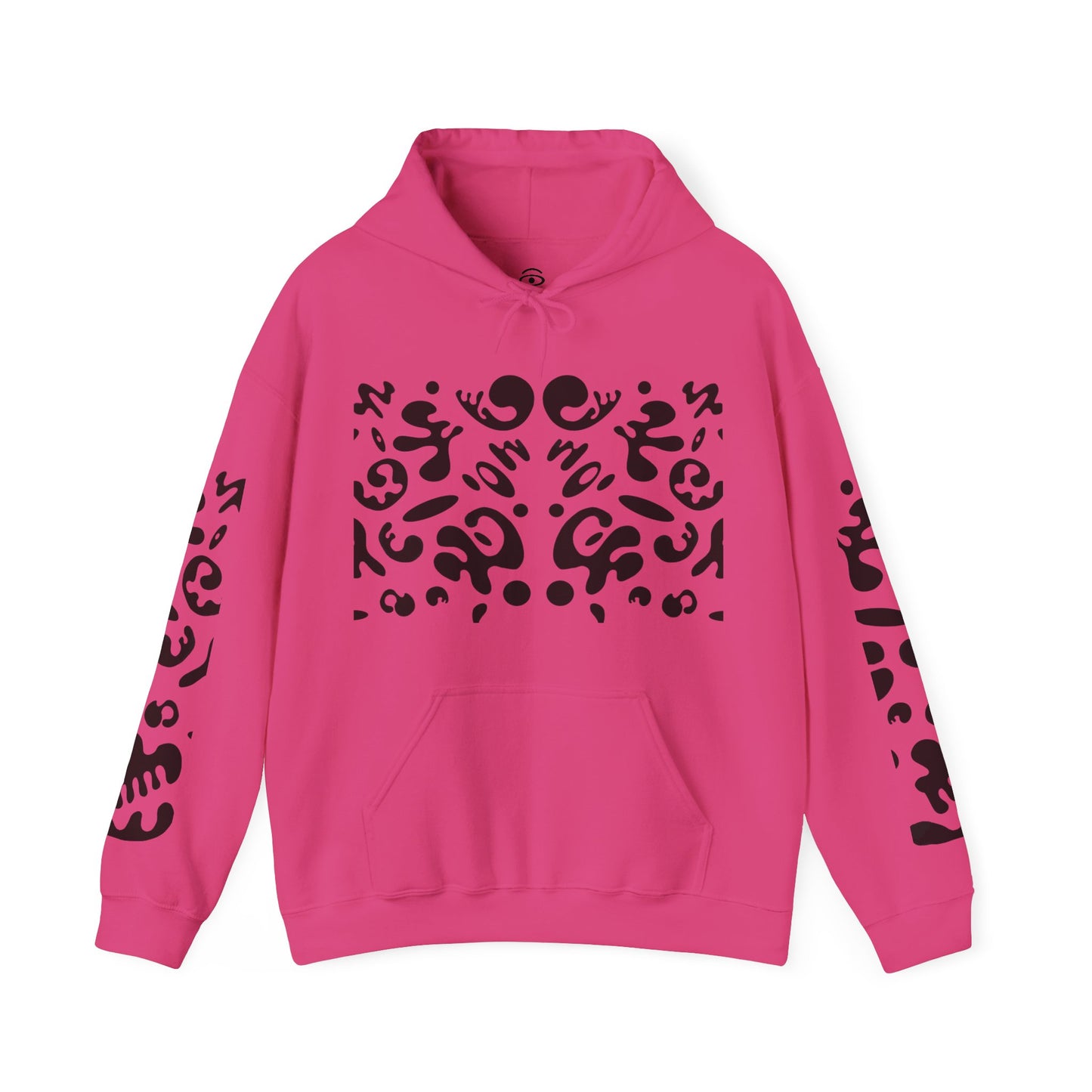 Mirror Work Unisex Heavy Blend™ Hooded Sweatshirt - Smoke Signal Black Print