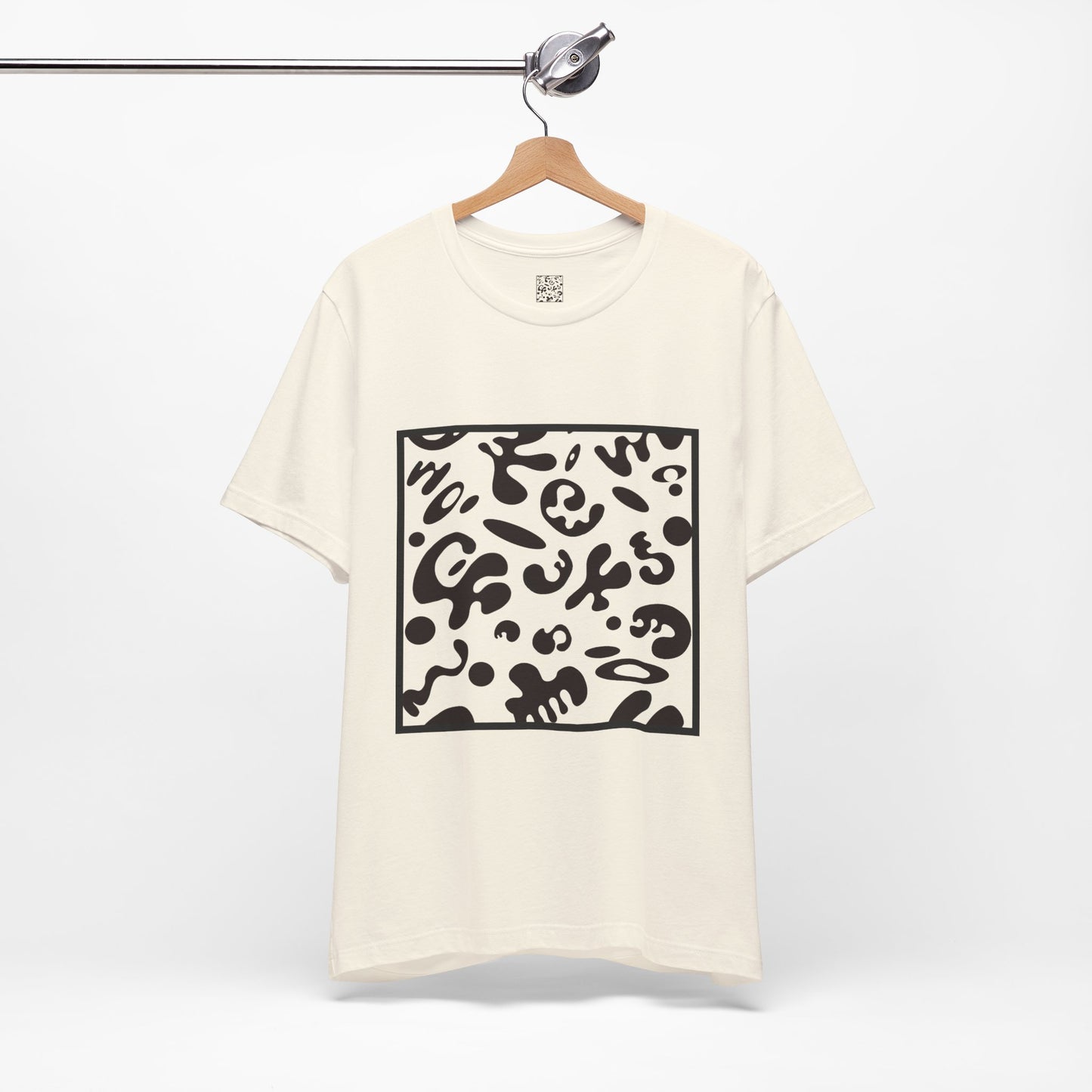 Adorn'd Unisex Jersey Short Sleeve Tee - Smoke Signal Black Print