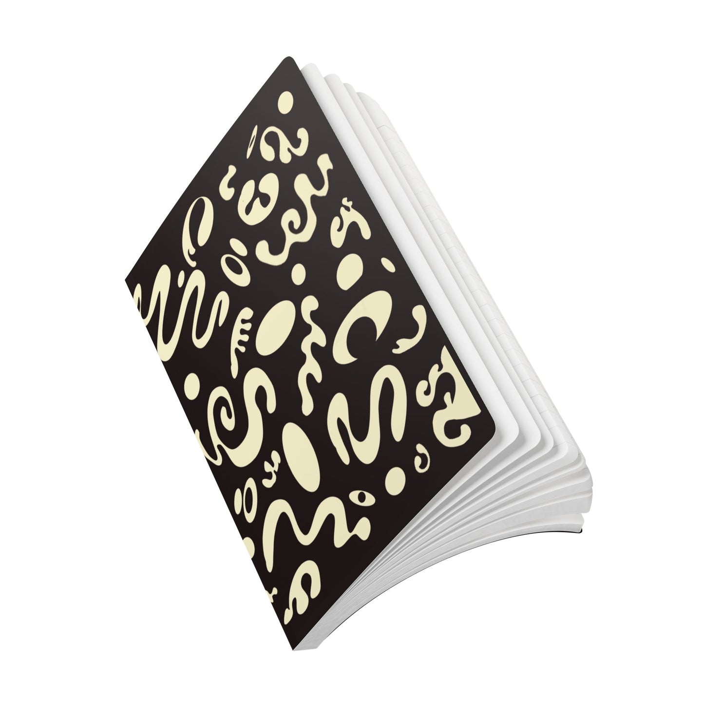 Pure Imagination Softcover Journal w Inside Prints + Tear-Off Pages (Ruled Line) - Smoke Signal Black