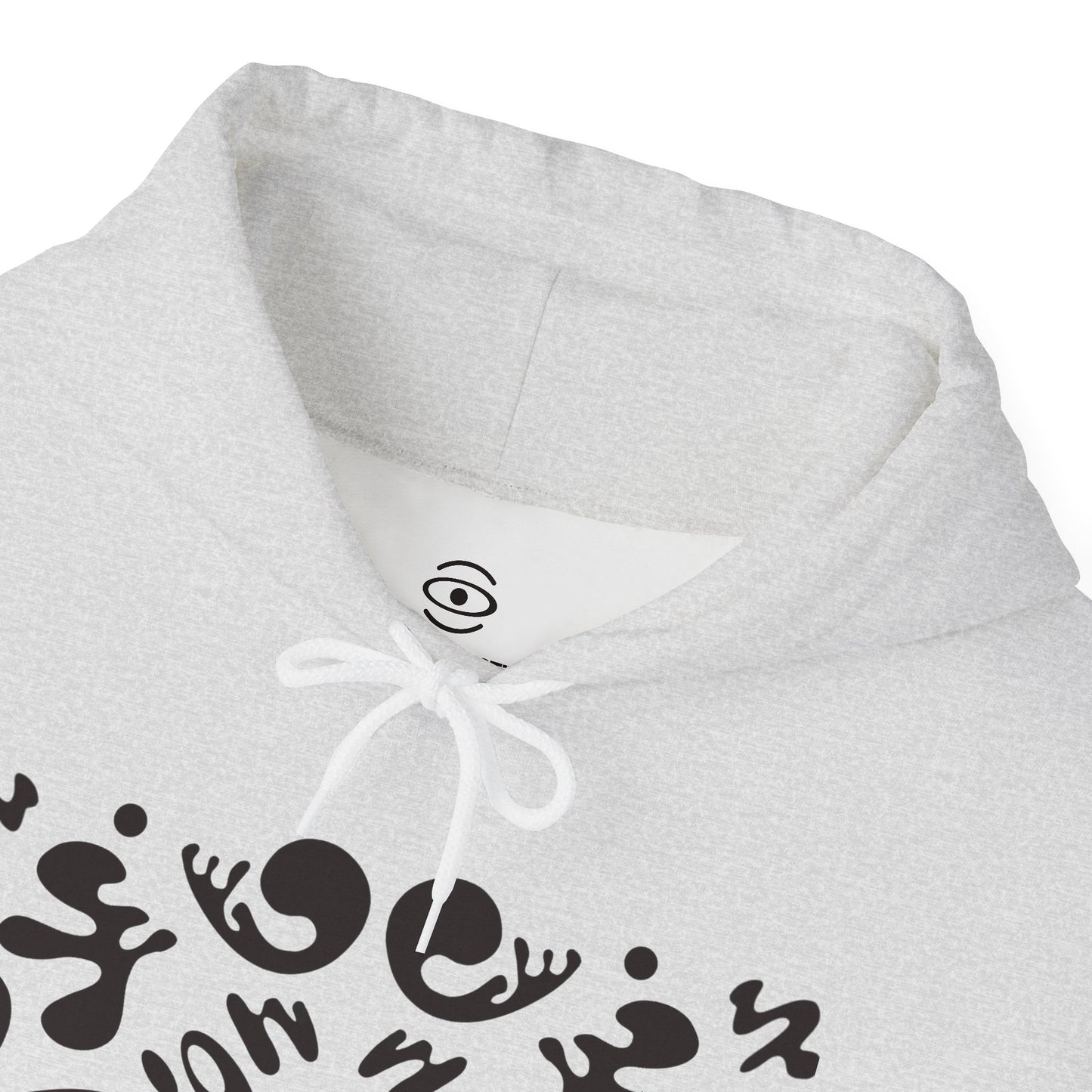 Mirror Work Unisex Heavy Blend™ Hooded Sweatshirt - Smoke Signal Black Print