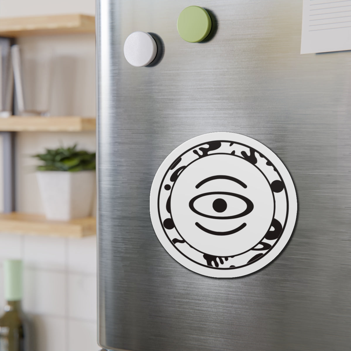 Adorn'd Logo Die Cut Magnet - Starlight White