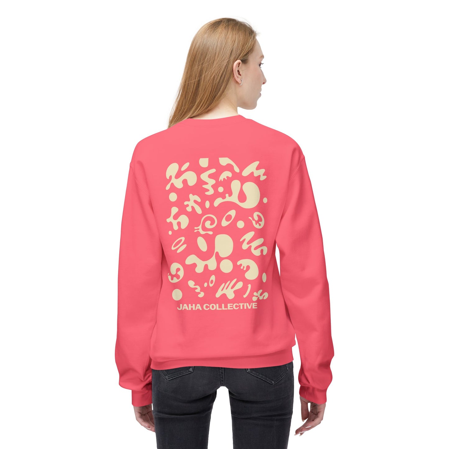 Pure Imagination Unisex Midweight Softstyle Fleece Crewneck Sweatshirt - Blank Page White Print