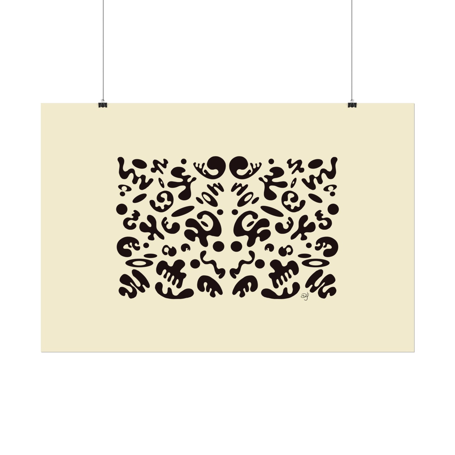 Mirror Work Rolled Poster (Landscape) - Blank Page