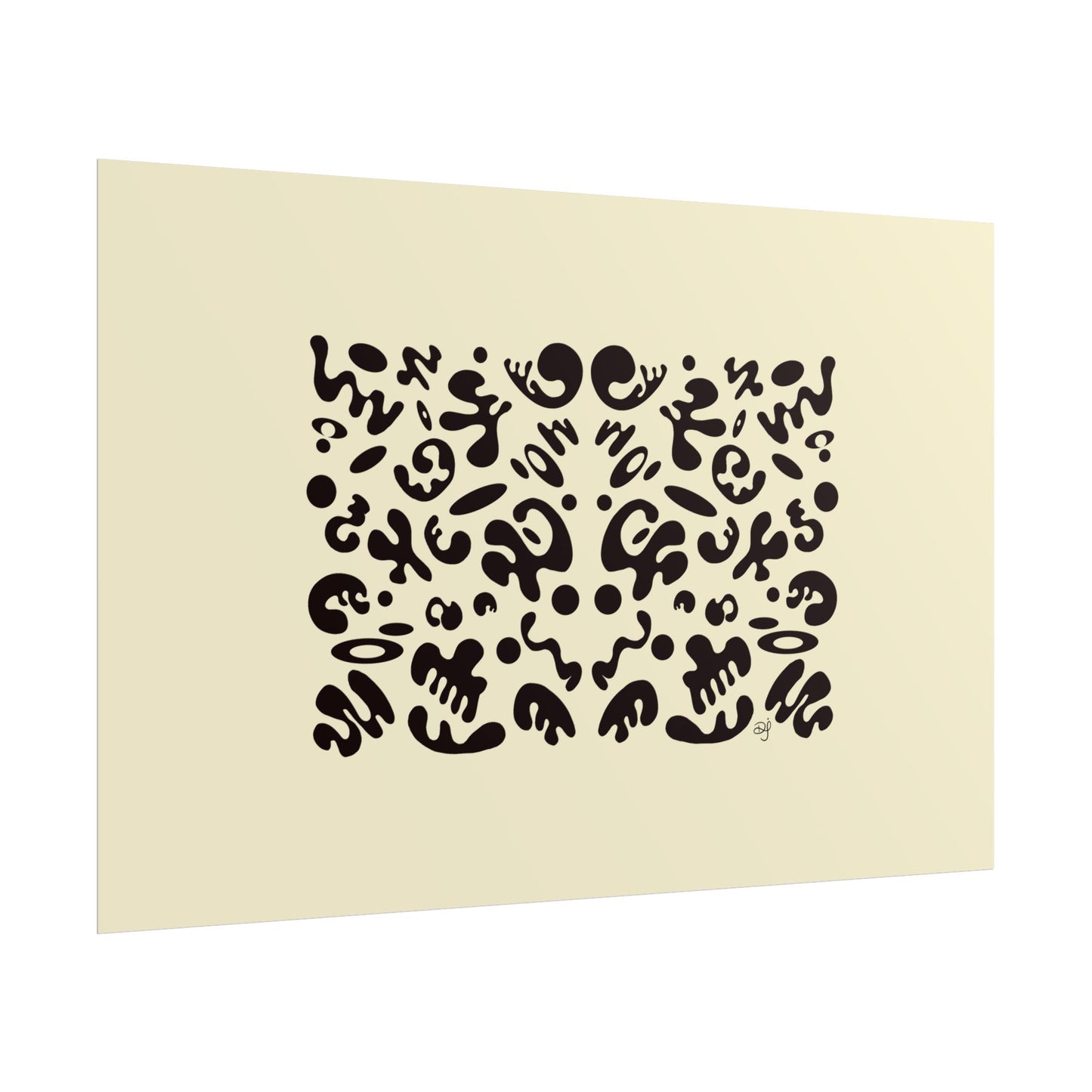 Mirror Work Rolled Poster (Landscape) - Blank Page