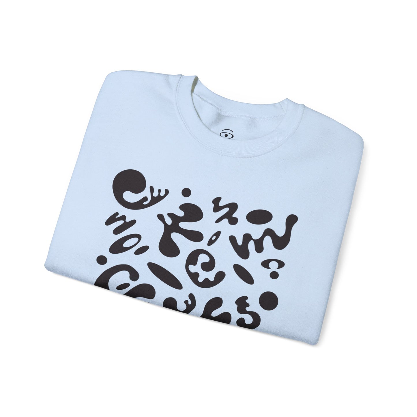 Pure Imagination Unisex Heavy Blend™ Crewneck Sweatshirt- Smoke Signal Black Print