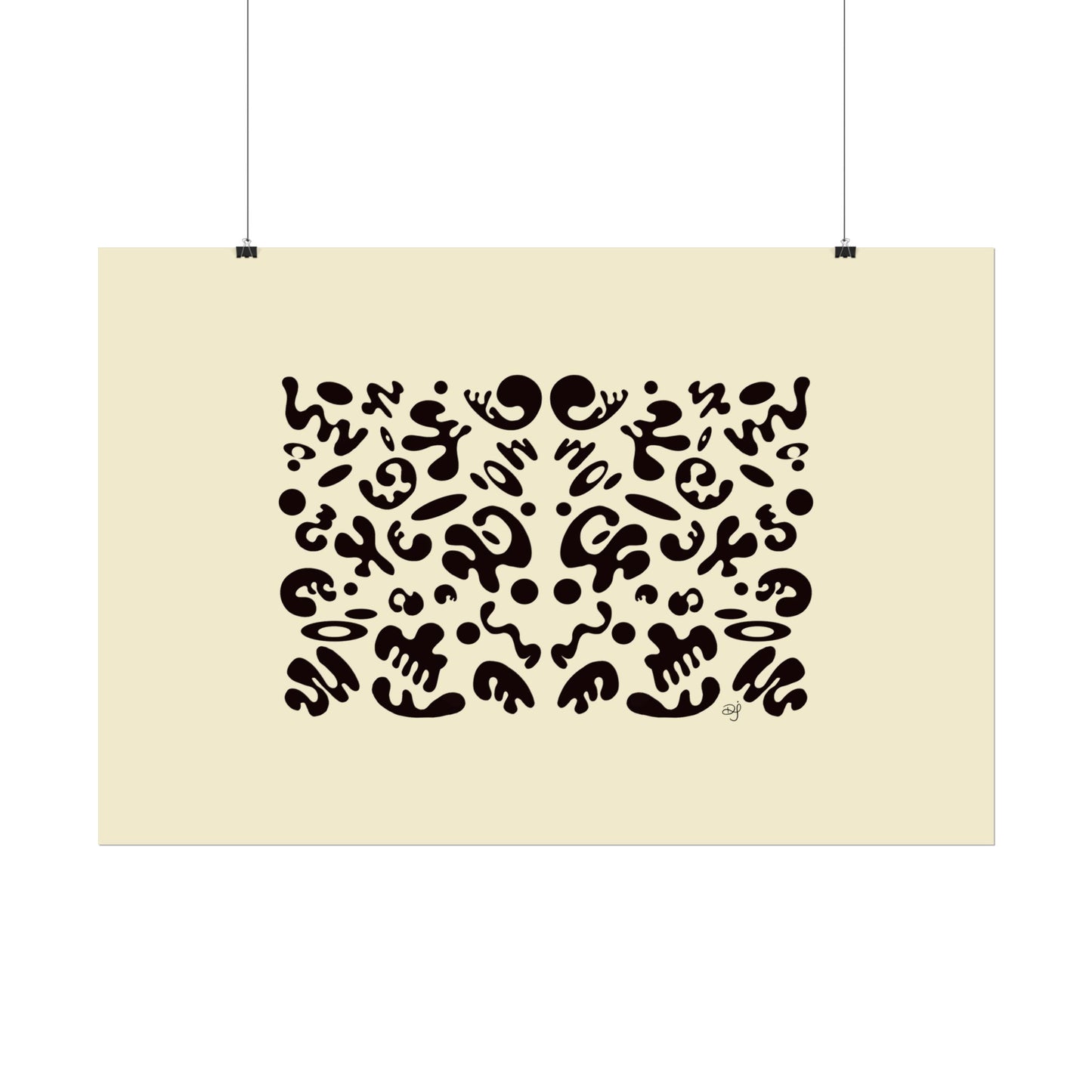 Mirror Work Rolled Poster (Landscape) - Blank Page