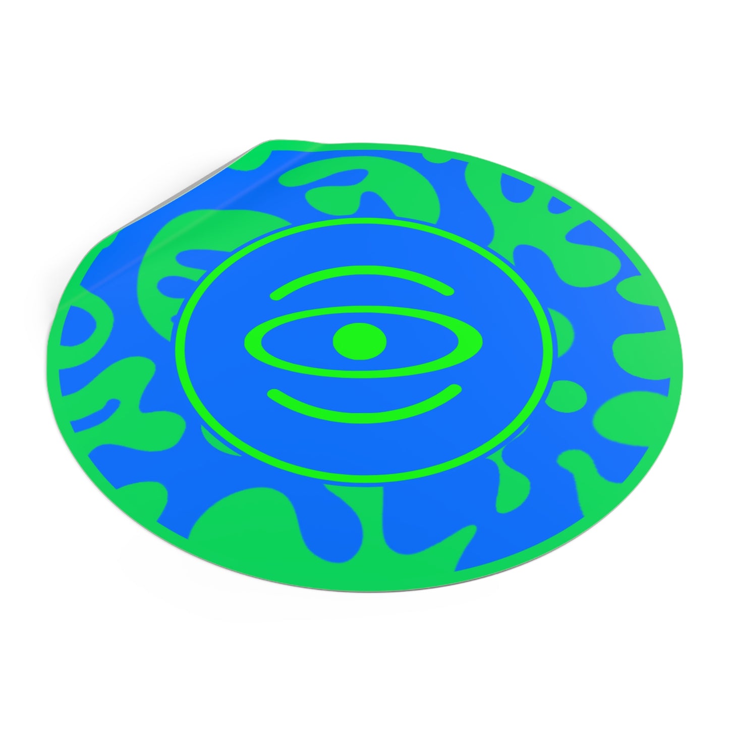 Adorn'd Logo Round Vinyl Stickers - Tide Pool