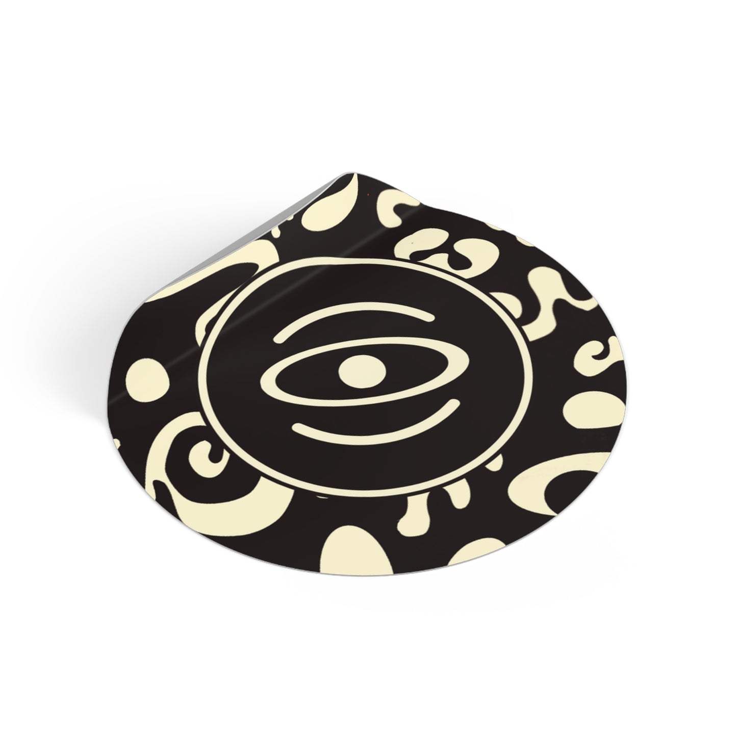 Adorn'd Logo Round Vinyl Stickers - Smoke Signal
