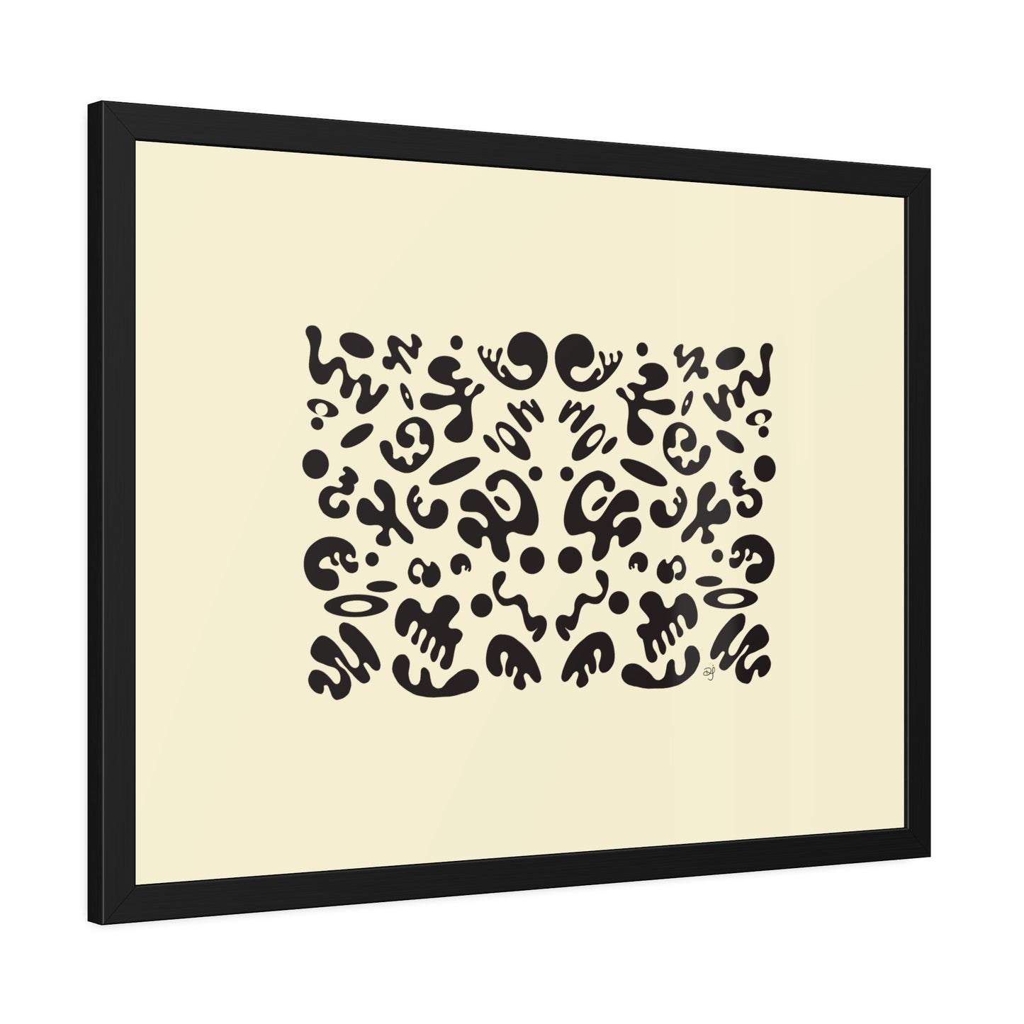 Mirror Work Framed Rolled Poster - Blank Page