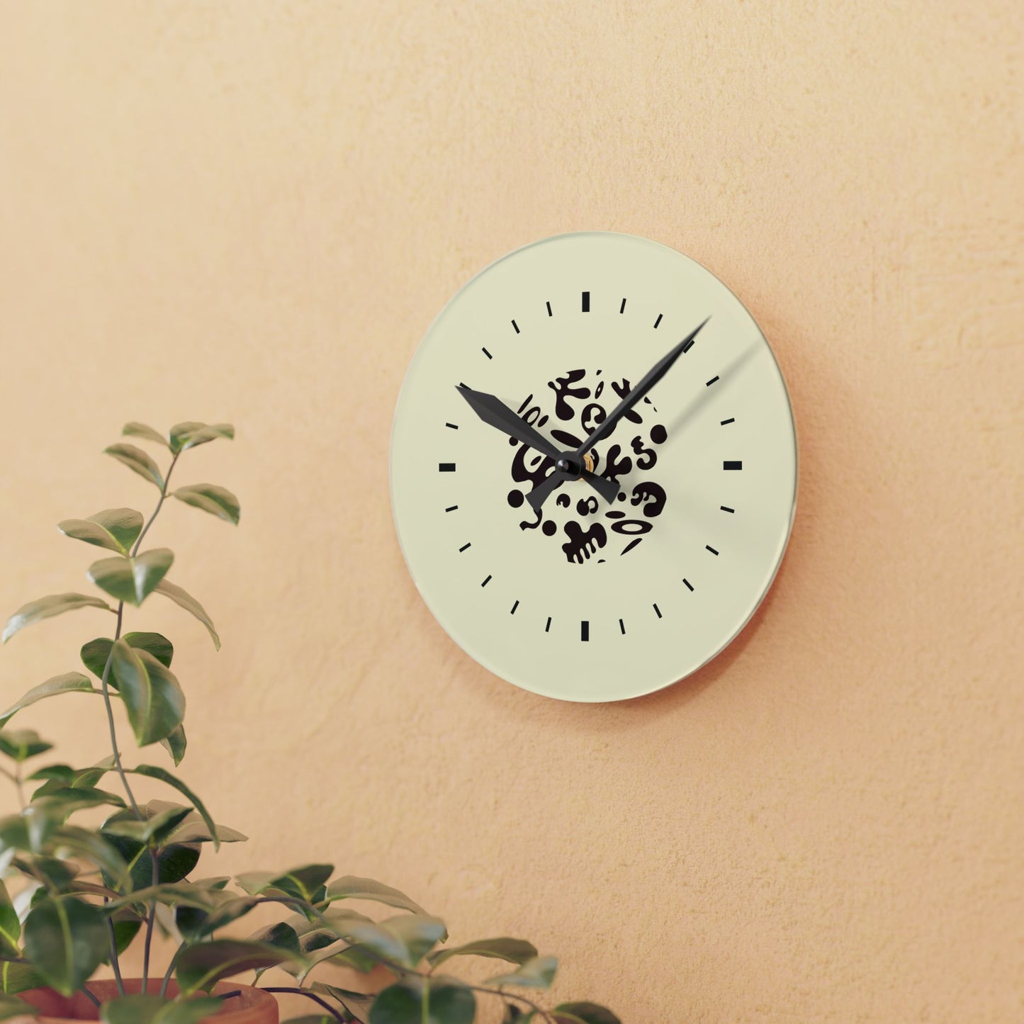 Adorn'd Minimalist Acrylic Wall Clock