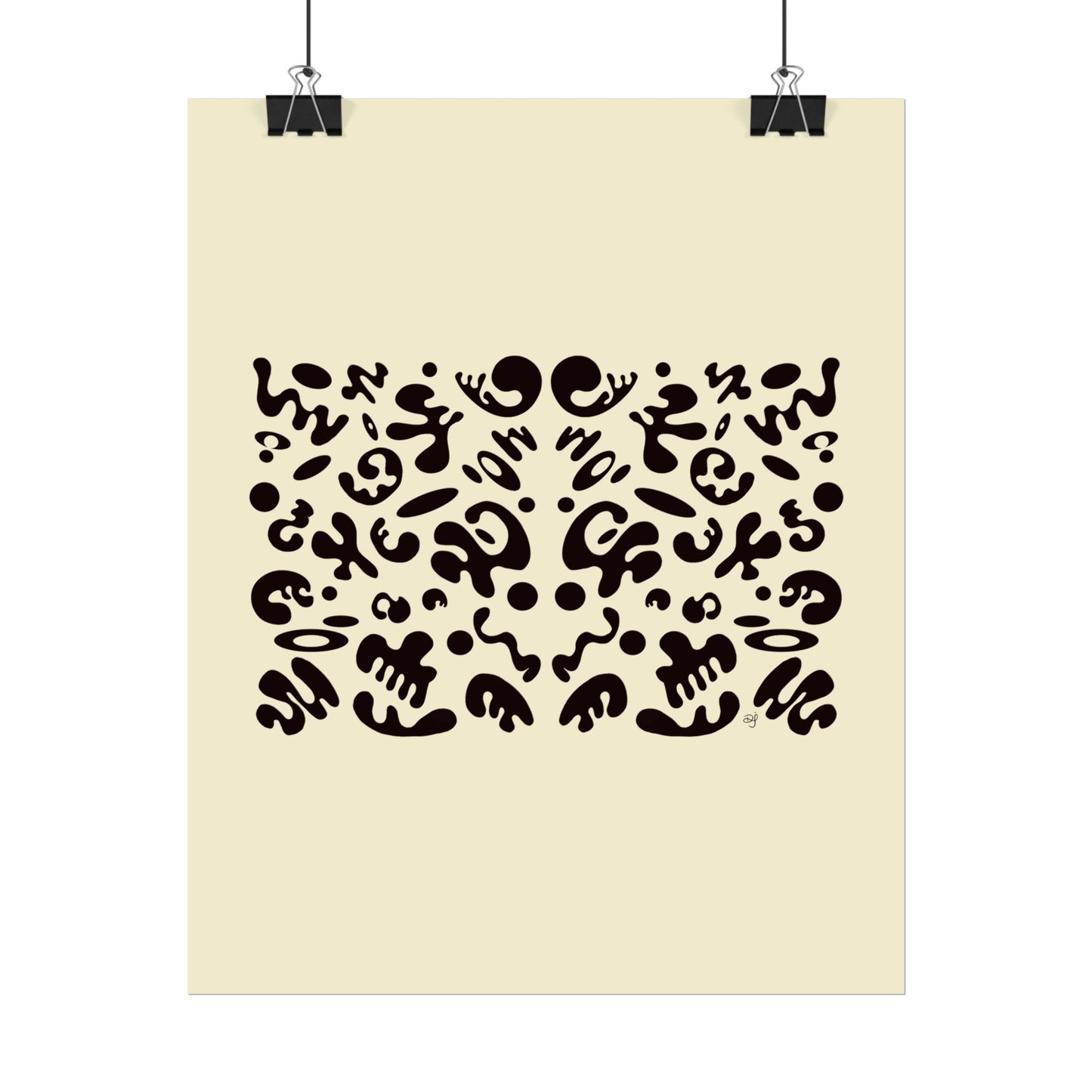 Mirror Work Rolled Poster (Portrait) - Blank Page