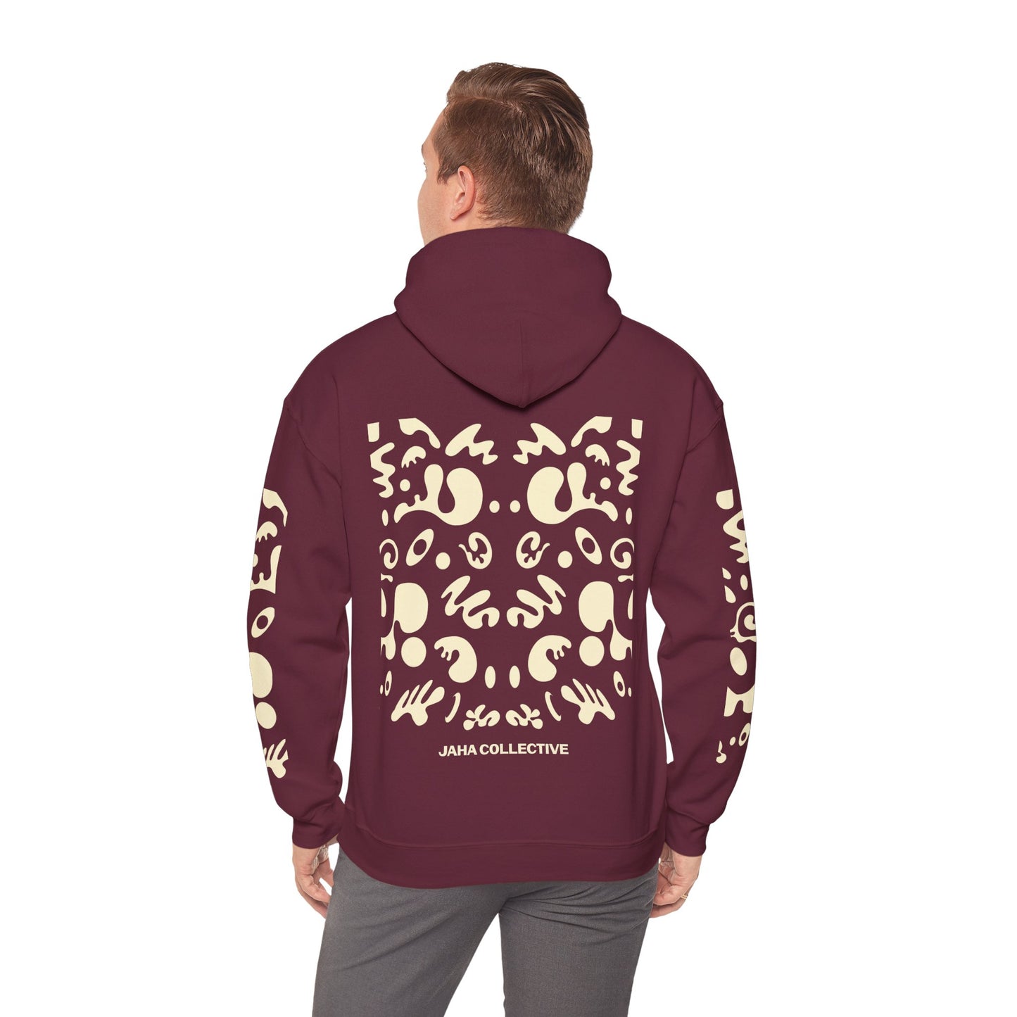 Mirror Work Unisex Heavy Blend™ Hooded Sweatshirt - Blank Page White Print
