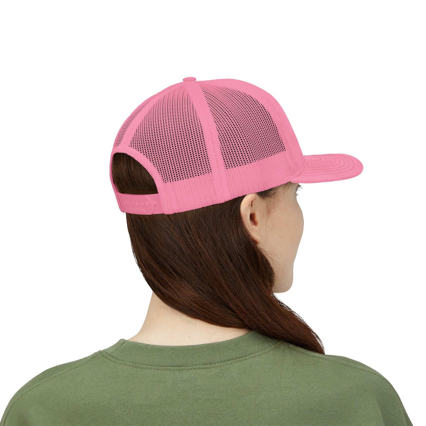 Adorn'd Logo Embroidered Retro Trucker Hat - Smoke Signal Black