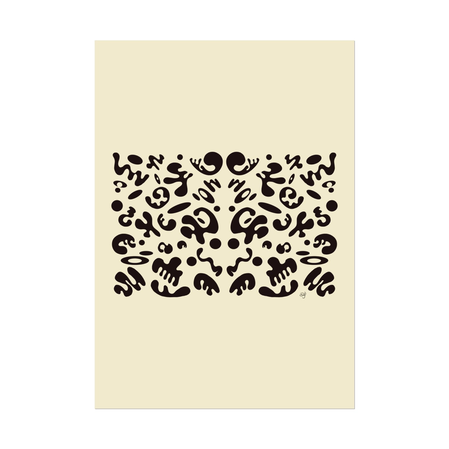 Mirror Work Rolled Poster (Portrait) - Blank Page