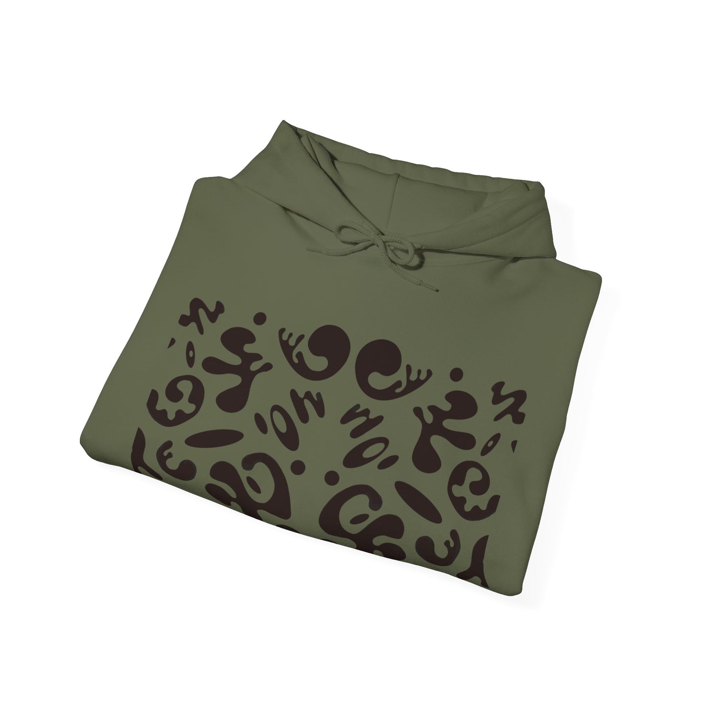 Mirror Work Unisex Heavy Blend™ Hooded Sweatshirt - Smoke Signal Black Print