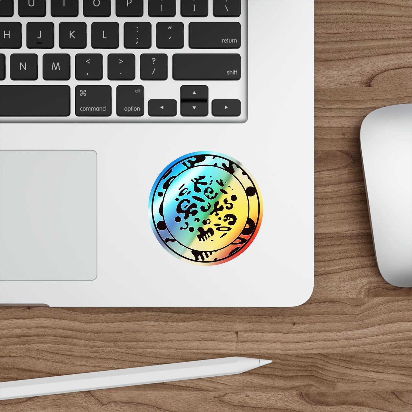 Adorn'd Holographic Die Cut Stickers - Blank Page Holo