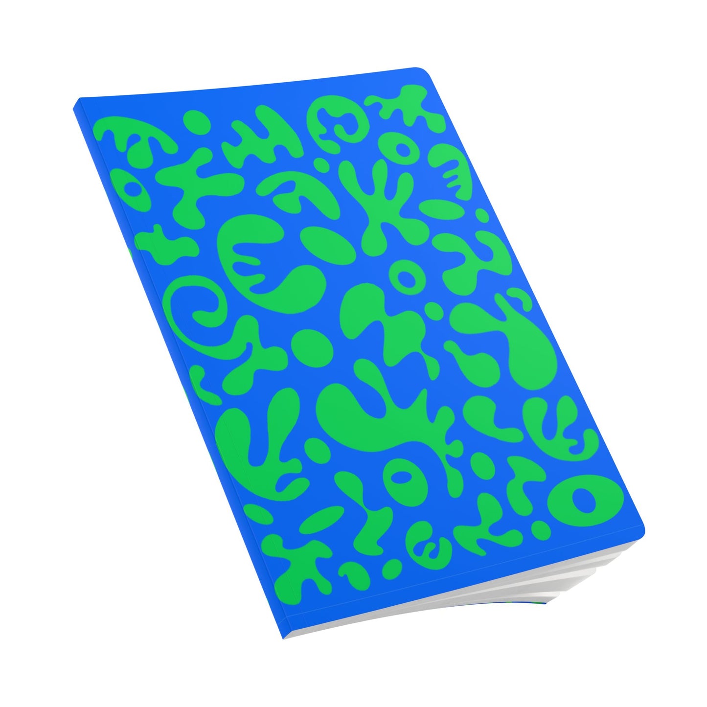Pure Imagination Softcover Journal w Inside Prints + Tear-Off Pages (Ruled Line) - Tide Pool Blue