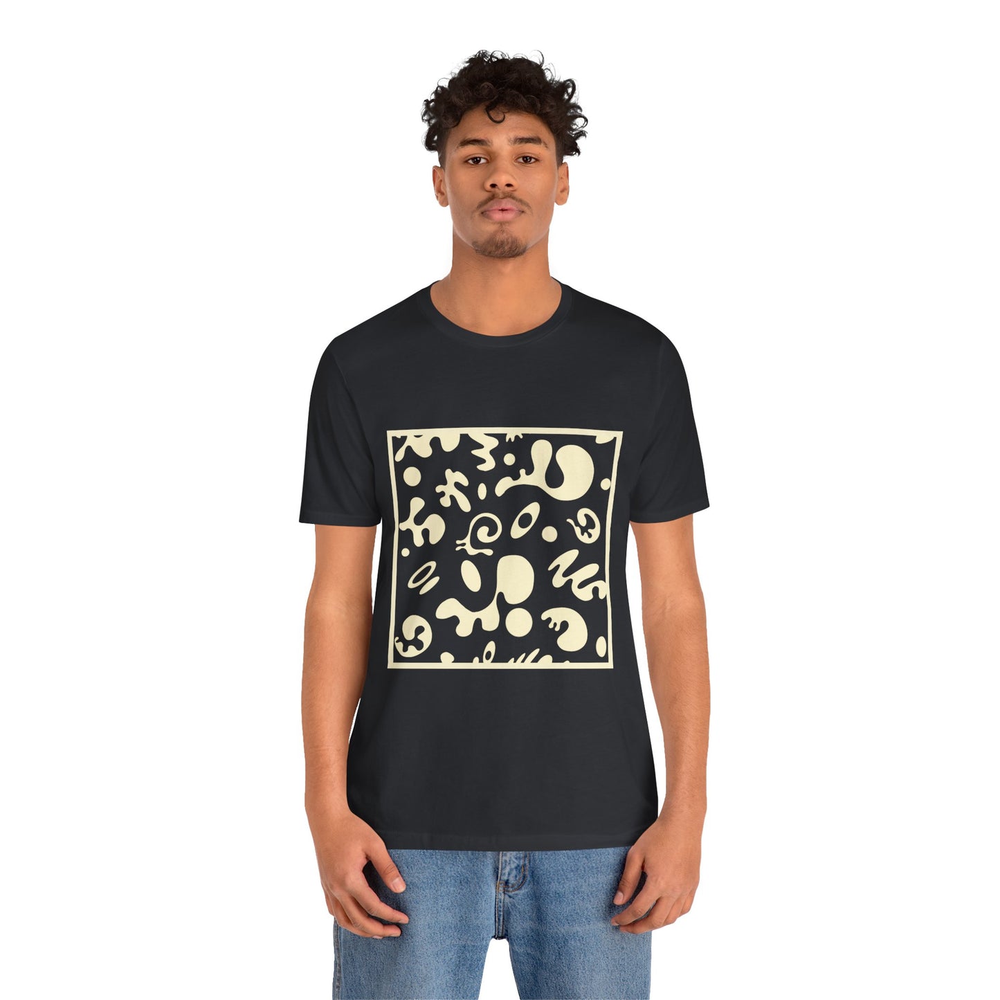 Adorn'd Unisex Jersey Short Sleeve Tee - Blank Page White Print