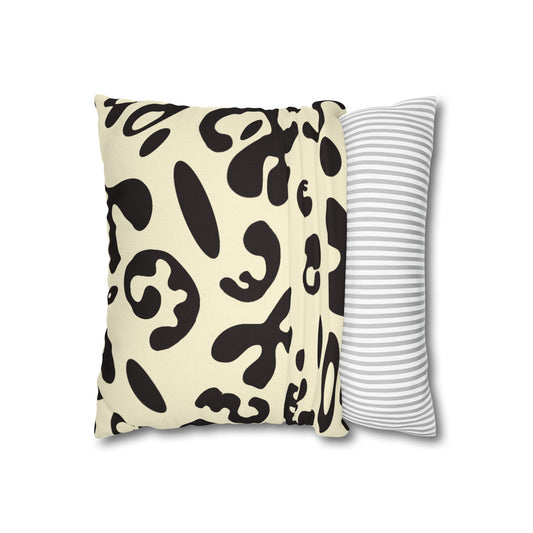 Pure Imagination Spun Polyester Square Pillowcase - Blank Page White