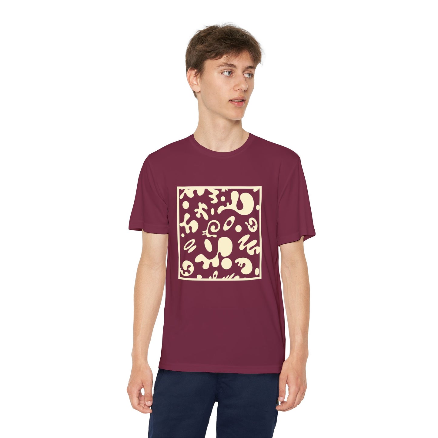 Adorn'd Youth Competitor Graphic Tee - Blank Page White