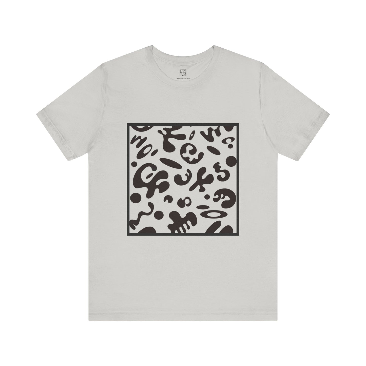 Adorn'd Unisex Jersey Short Sleeve Tee - Smoke Signal Black Print