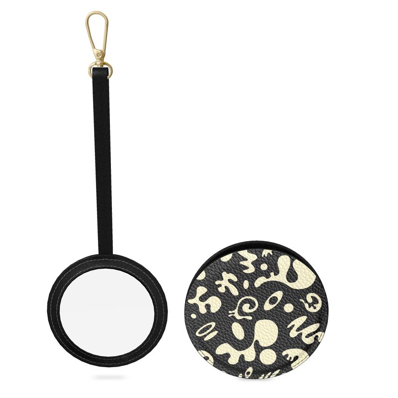 Adorn'd Leather Compact Mirror