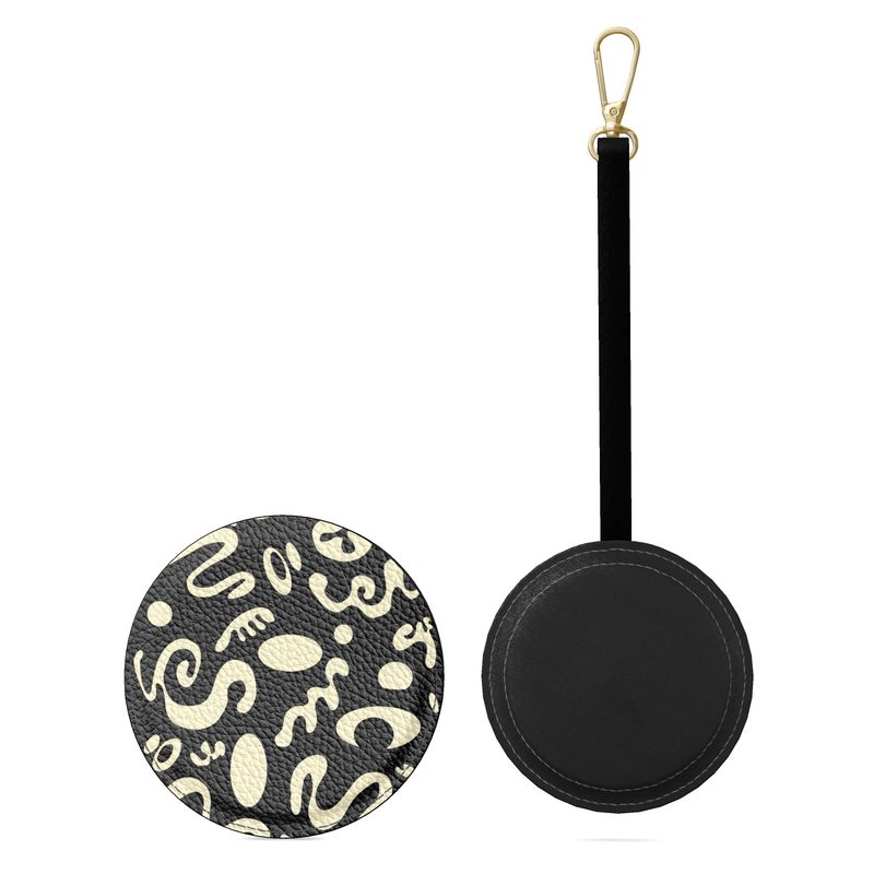 Adorn'd Leather Compact Mirror