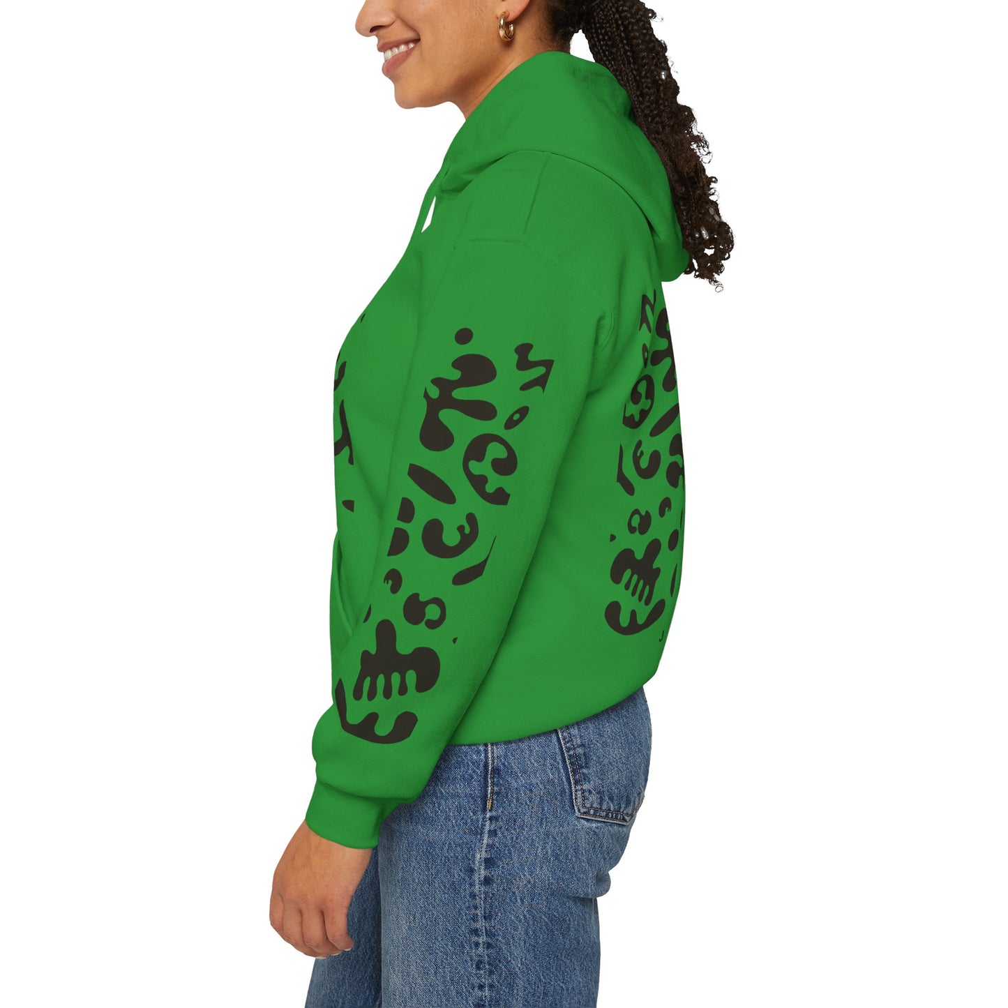 Mirror Work Unisex Heavy Blend™ Hooded Sweatshirt - Smoke Signal Black Print