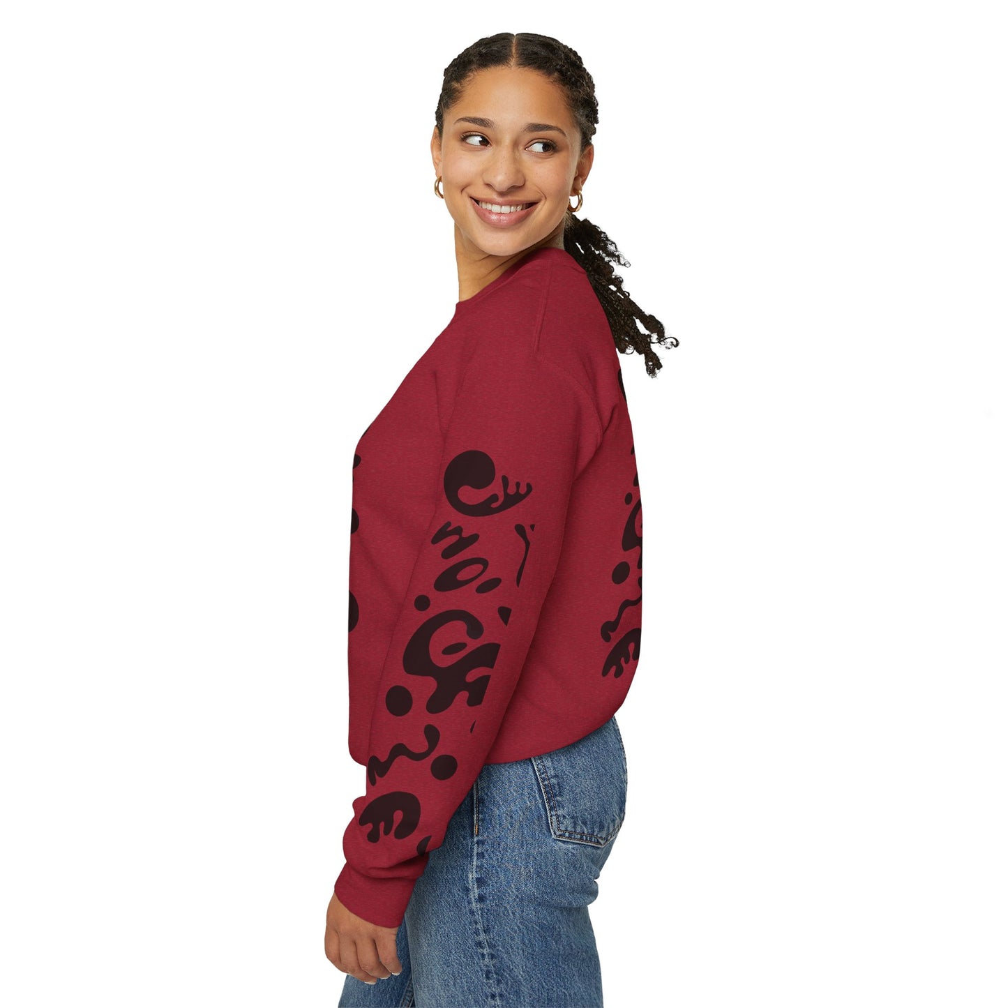 Pure Imagination Unisex Heavy Blend™ Crewneck Sweatshirt- Smoke Signal Black Print
