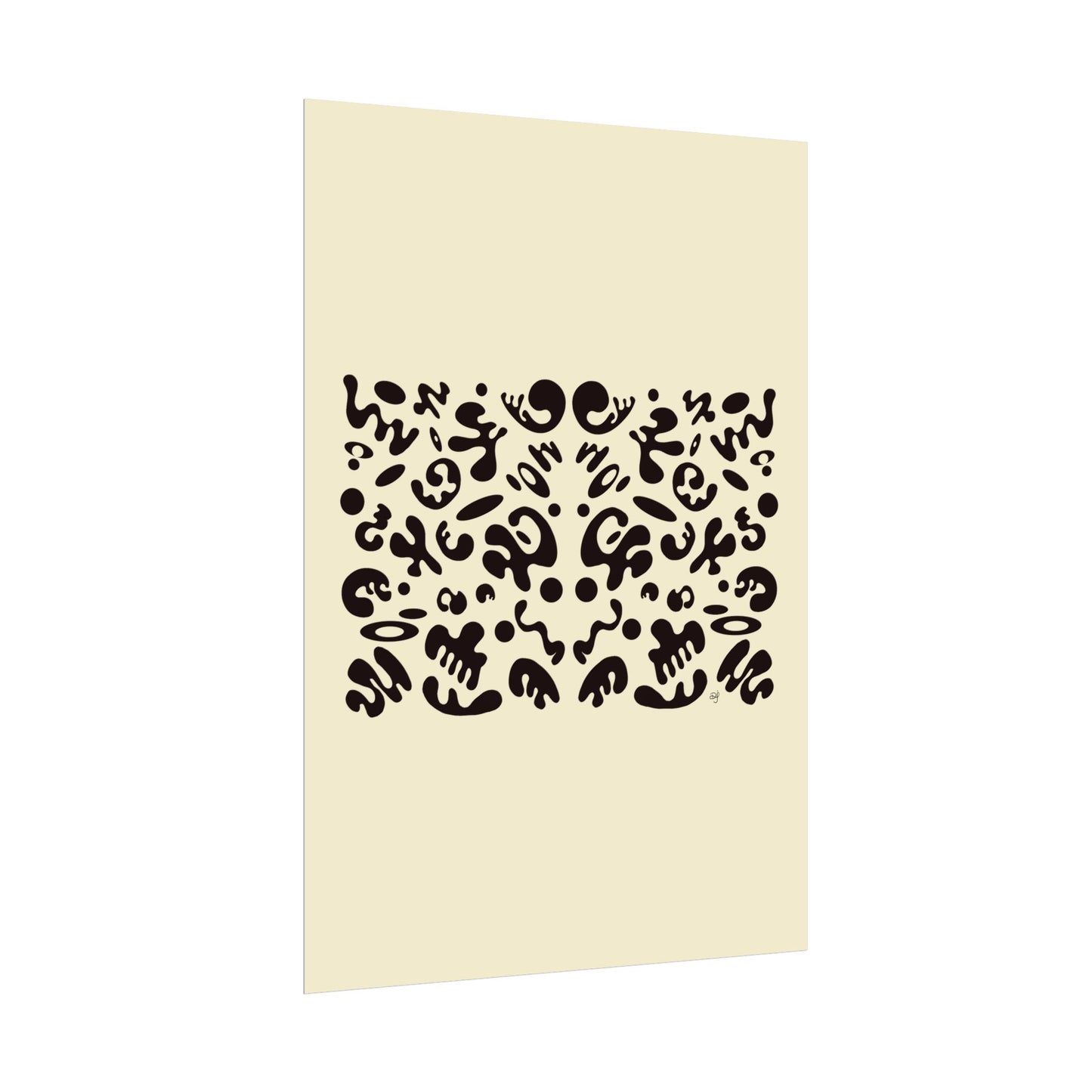 Mirror Work Rolled Poster (Portrait) - Blank Page