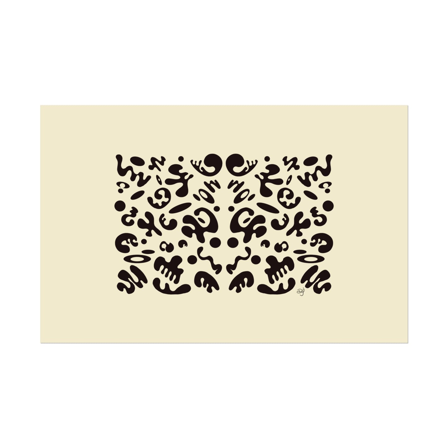 Mirror Work Rolled Poster (Landscape) - Blank Page