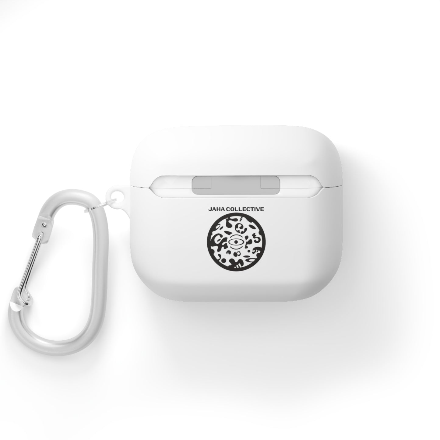 Adorn'd Logo Hard Plastic Airpods Case Cover - Smoke Signal Black