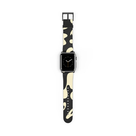 Pure Imagination Faux Leather Apple Watch Band - Smoke Signal