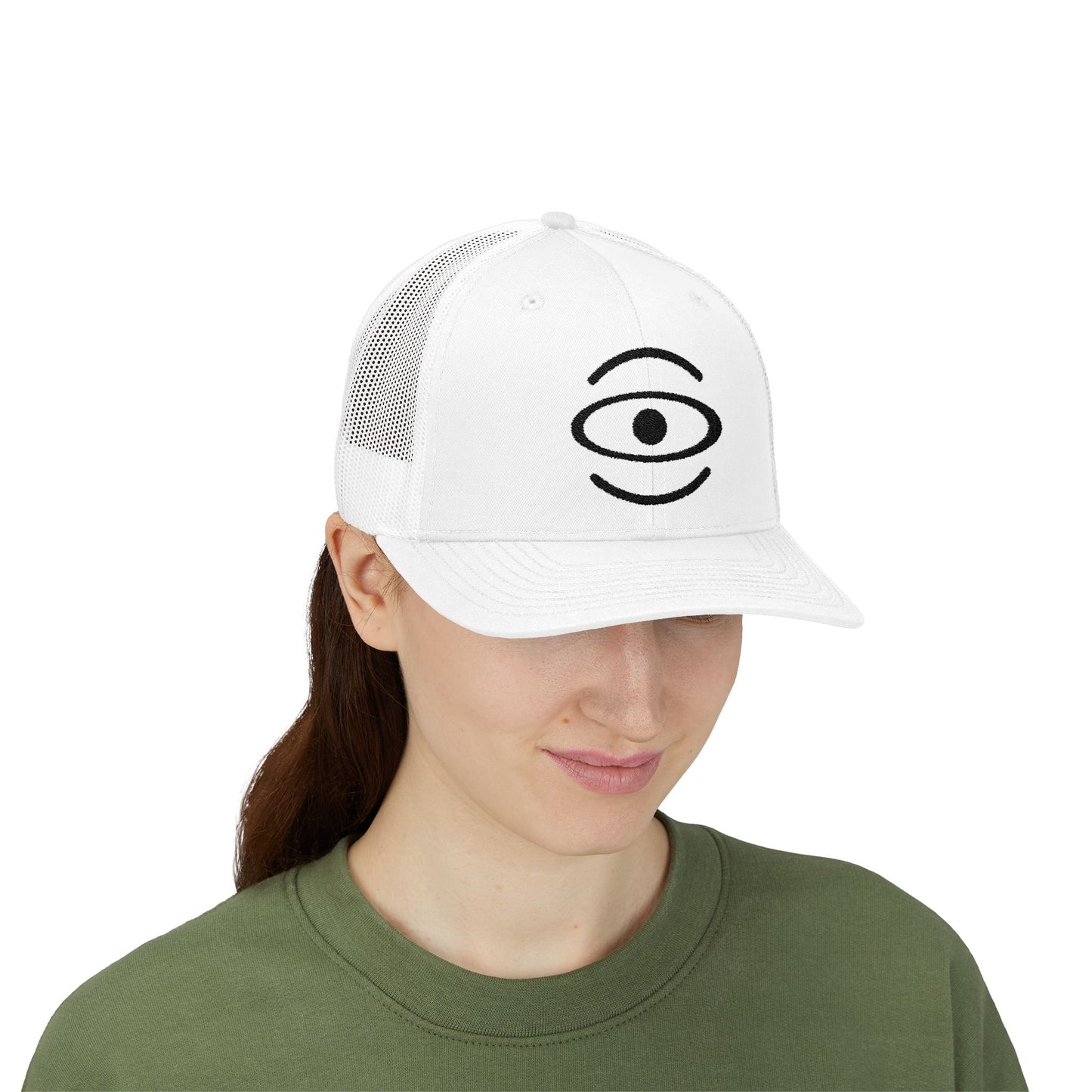 Jaha Logo Embroidered Retro Trucker Hat - Smoke Signal Black