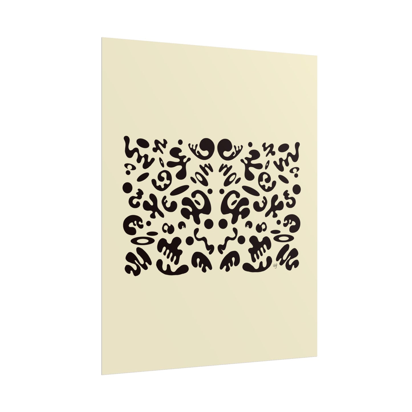 Mirror Work Rolled Poster (Portrait) - Blank Page