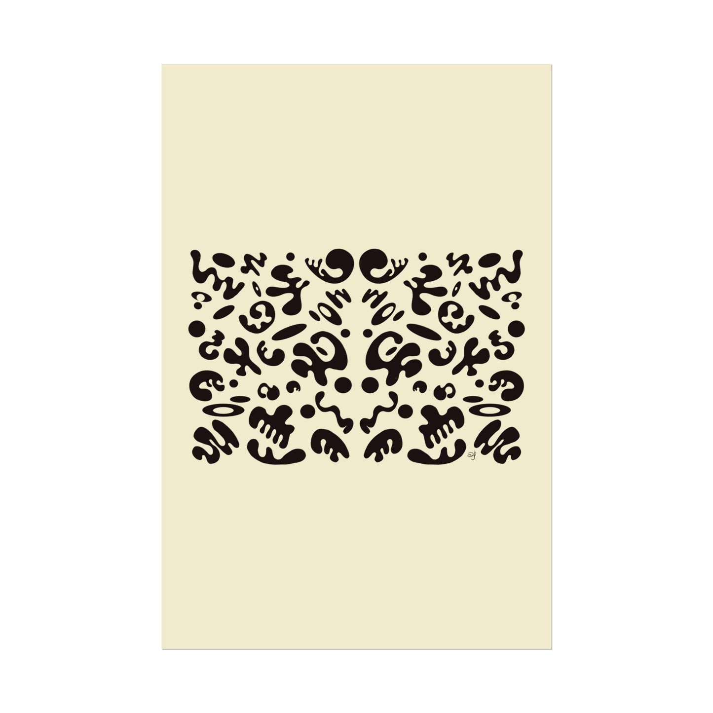 Mirror Work Rolled Poster (Portrait) - Blank Page