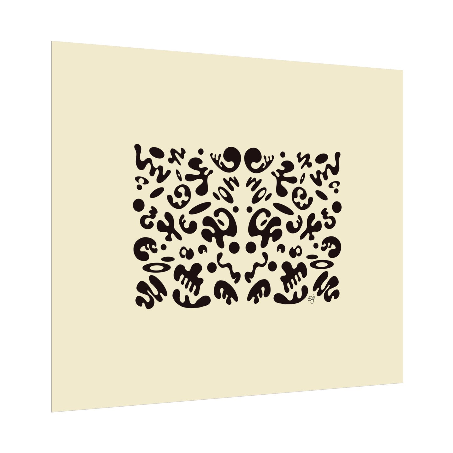 Mirror Work Rolled Poster (Landscape) - Blank Page