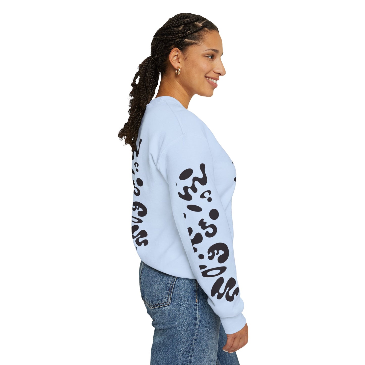 Pure Imagination Unisex Heavy Blend™ Crewneck Sweatshirt- Smoke Signal Black Print
