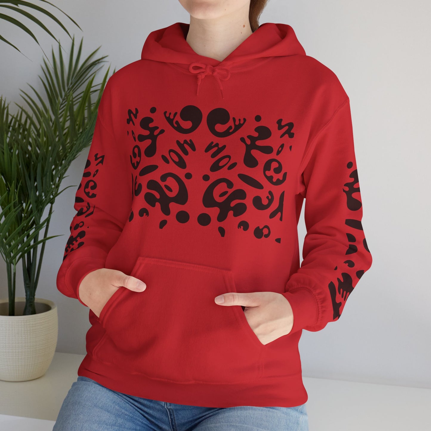 Mirror Work Unisex Heavy Blend™ Hooded Sweatshirt - Smoke Signal Black Print